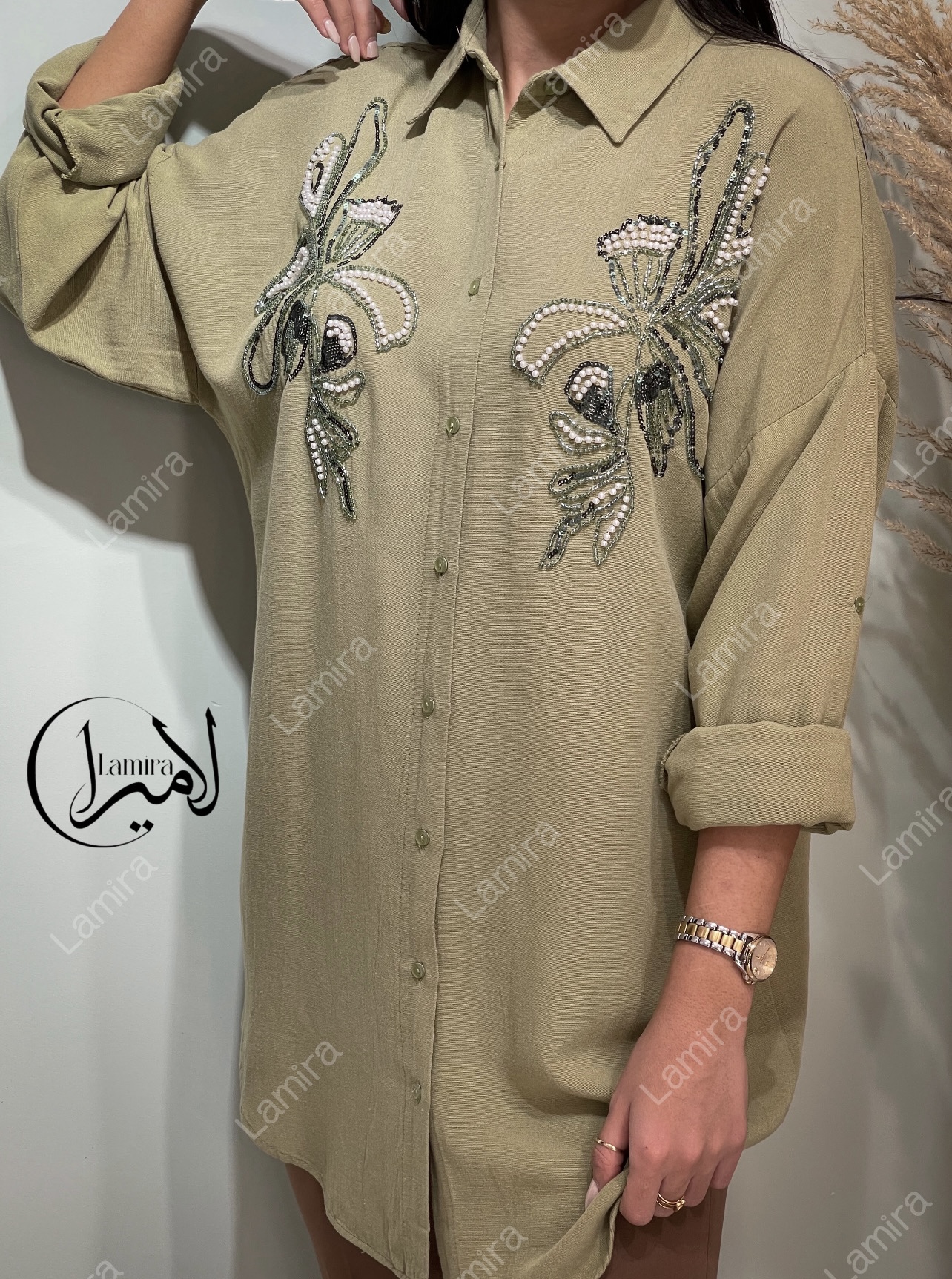 شومیز مانتویی مجلسی طرح لوکسی