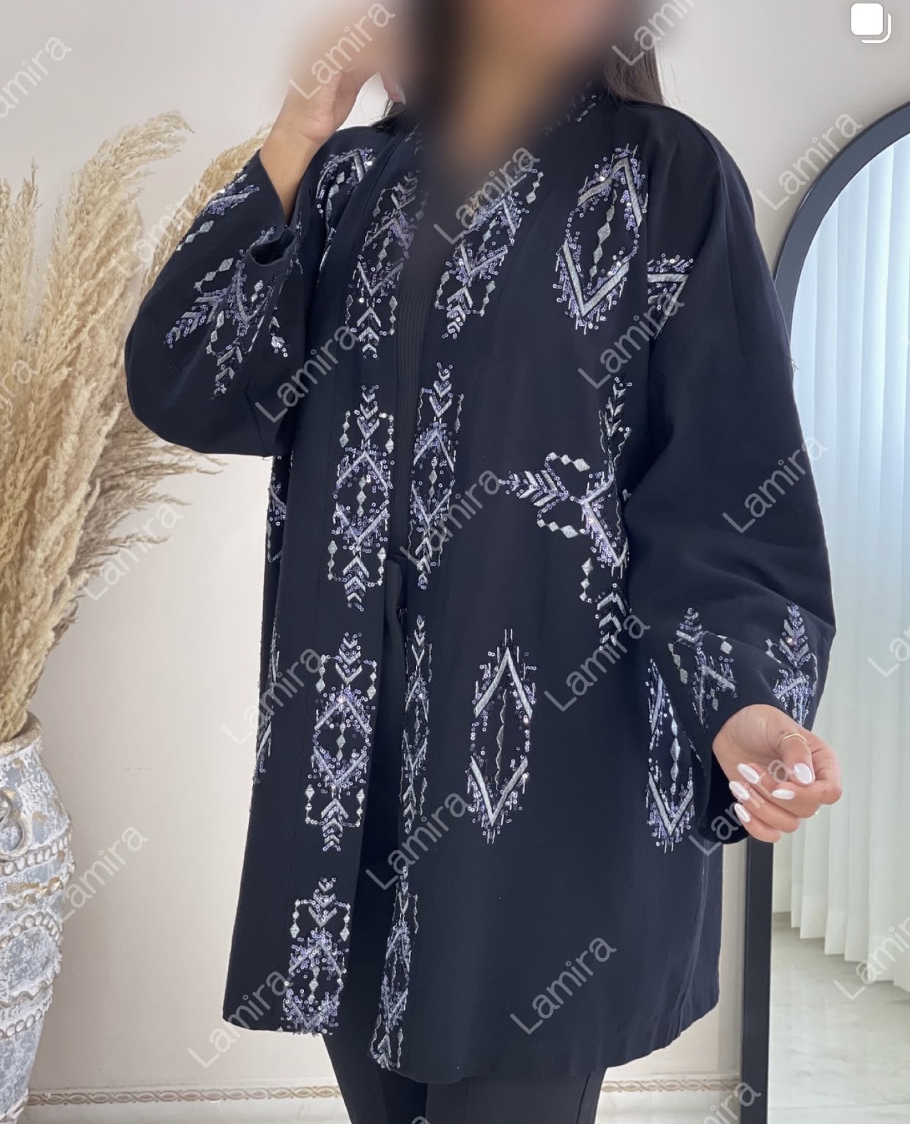 رویه مانتویی مجلسی طرح باراد