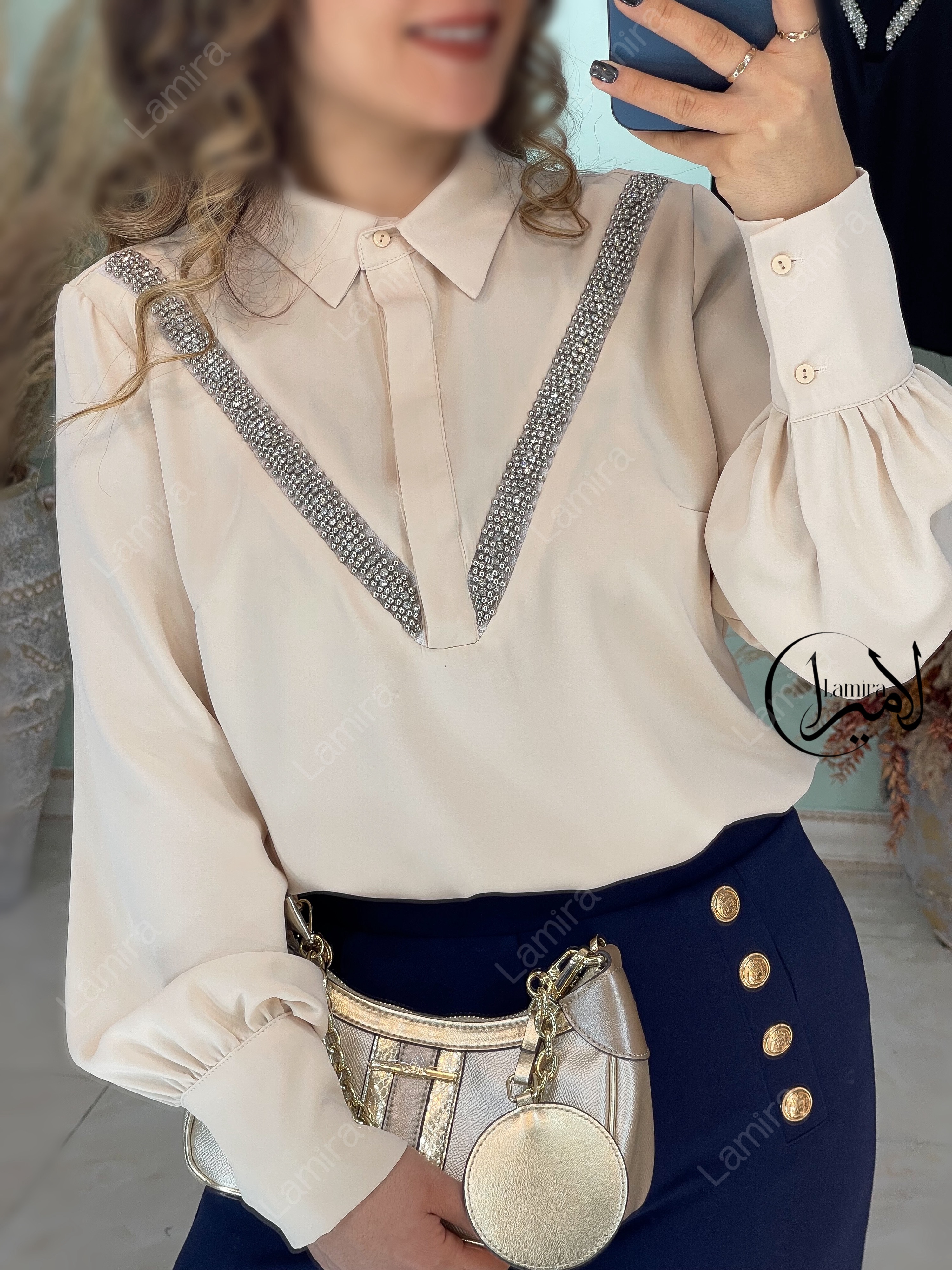 شومیز کرپ مجلسی