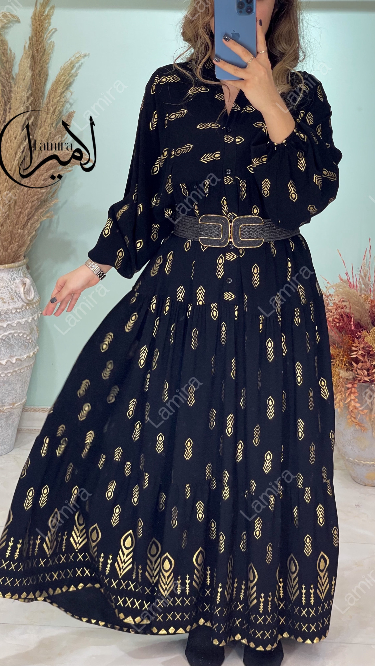 پیراهن نخی ساحلی طرح لوکسی