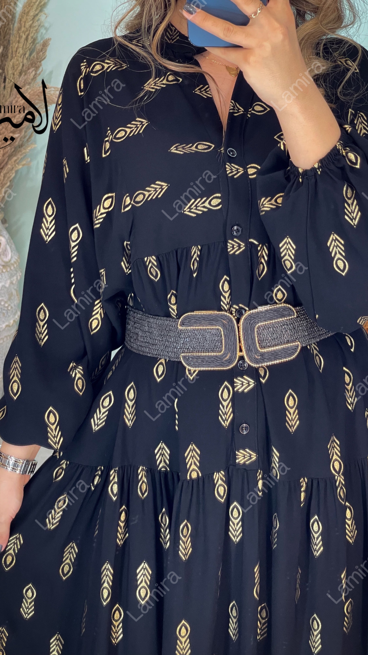 پیراهن نخی ساحلی طرح لوکسی