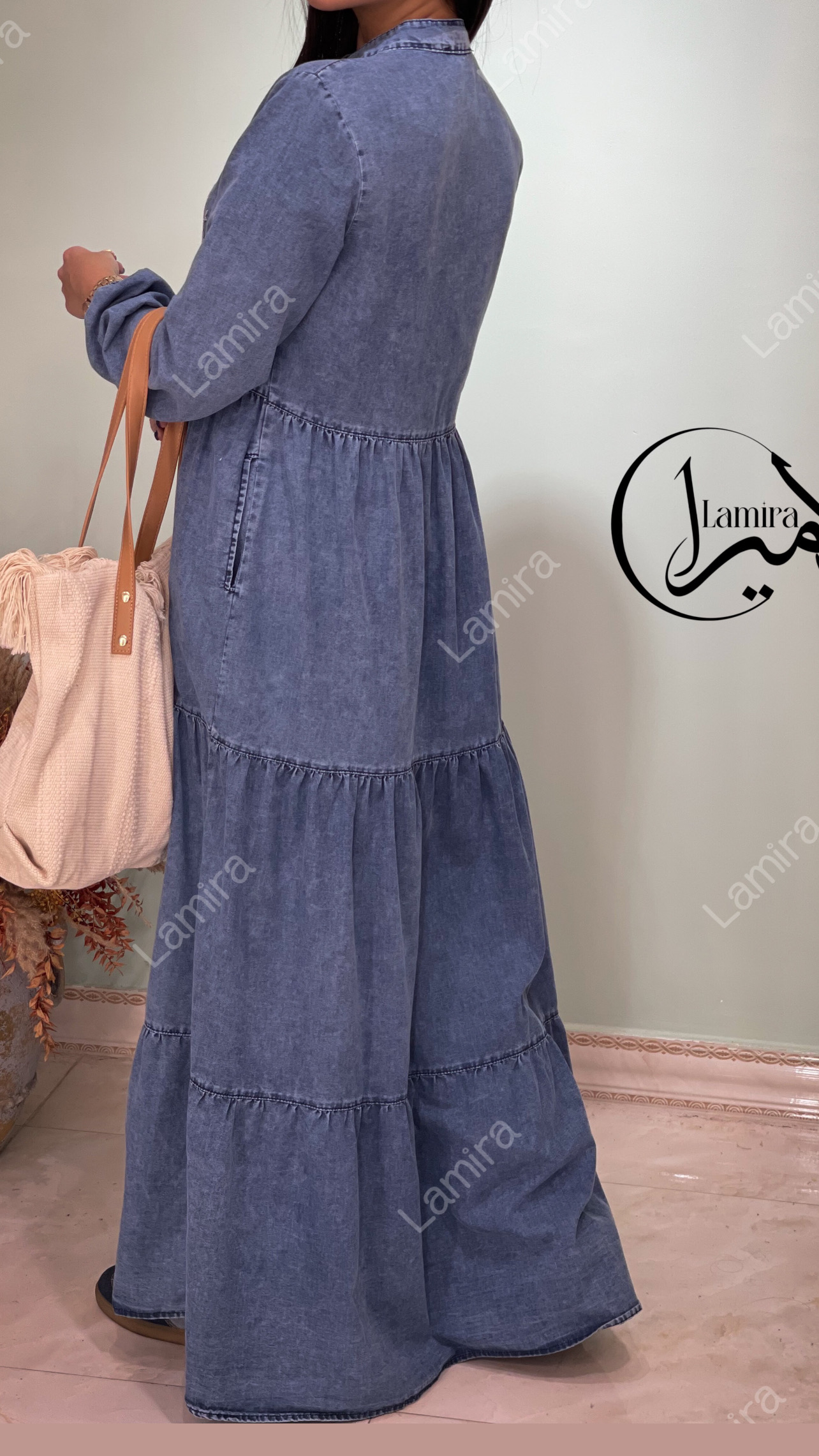 پیراهن جین طرح آلوک
