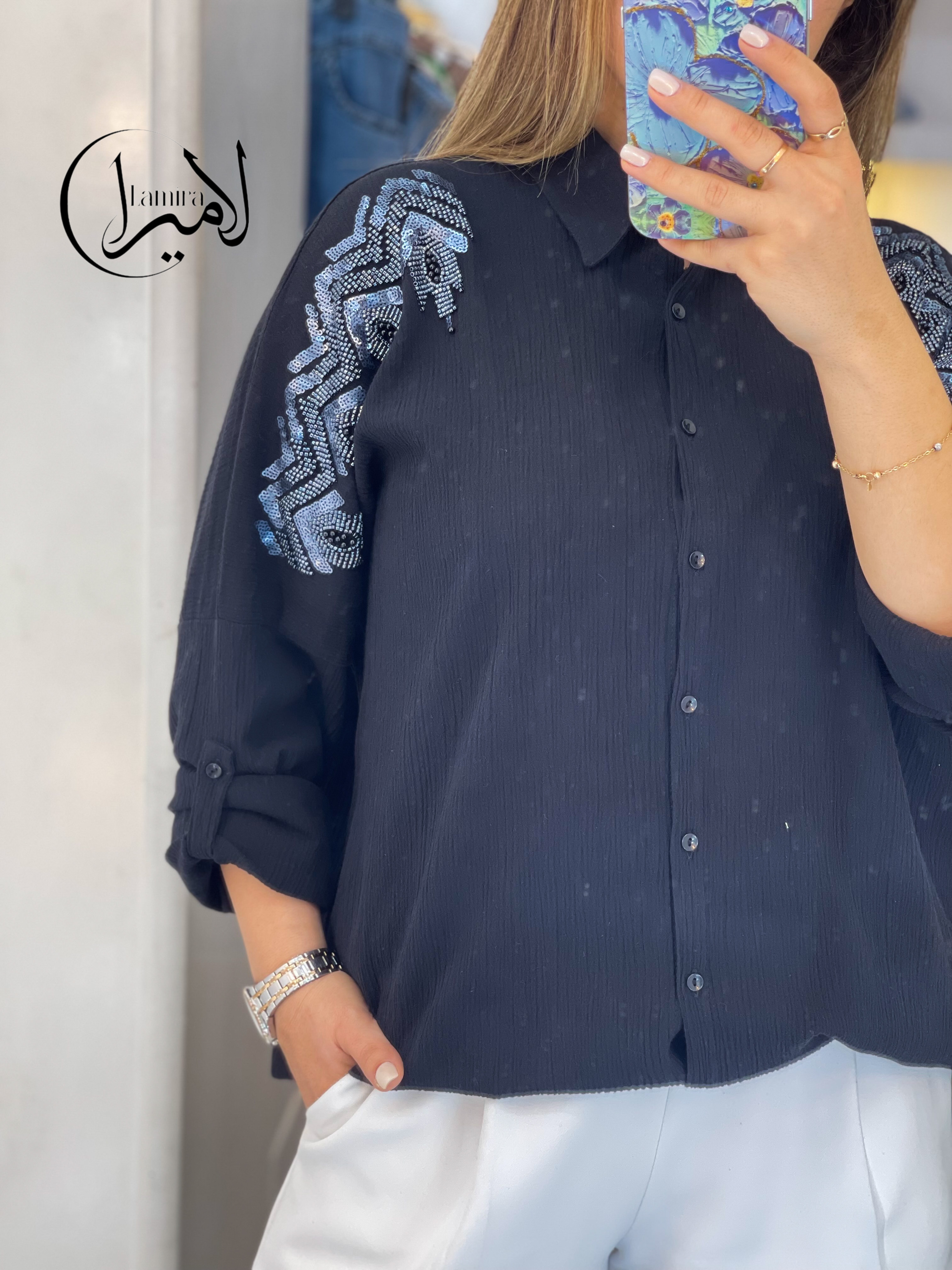 شومیز مانتویی مجلسی طرح ژاکلین