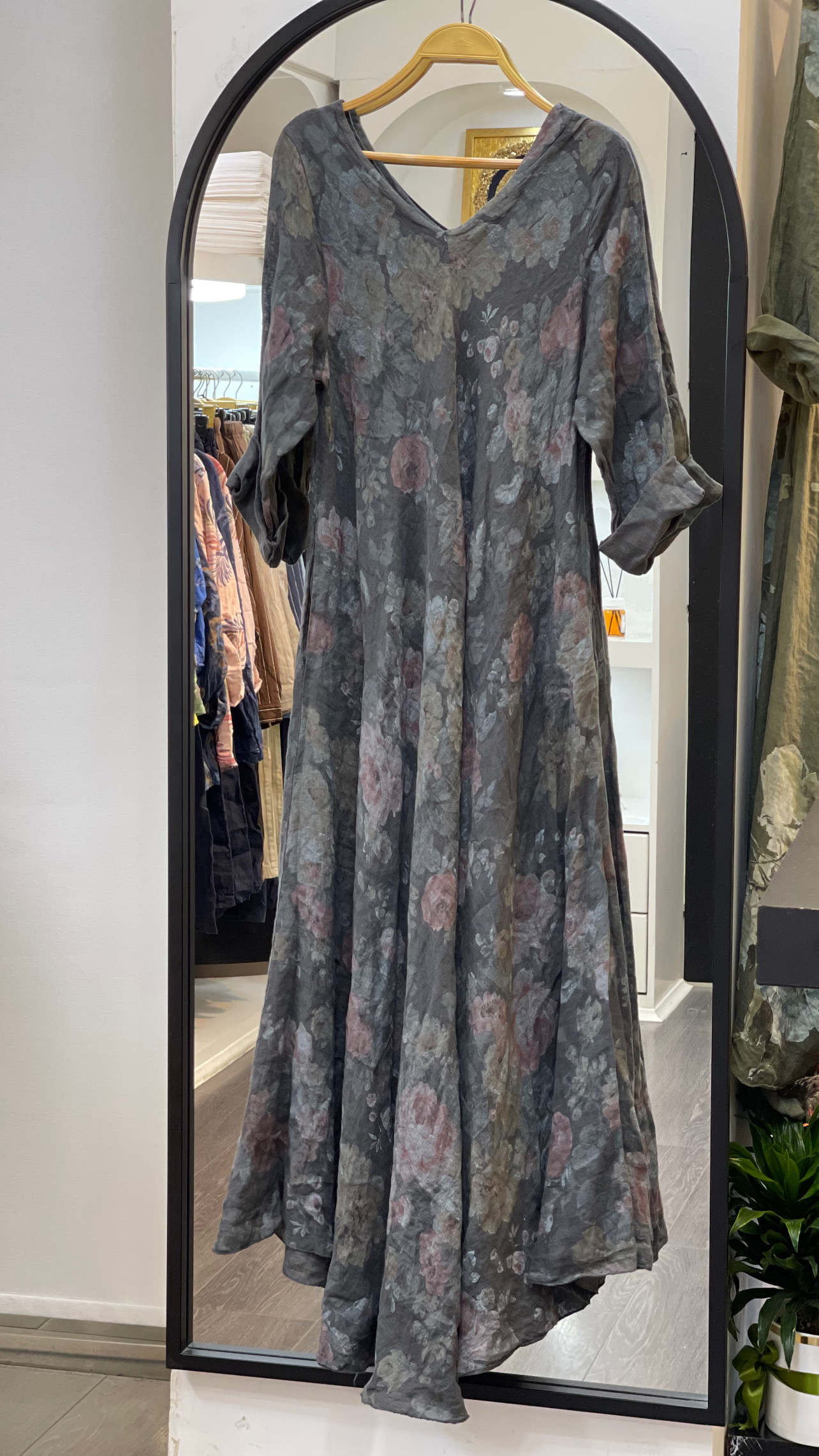 پیراهن سوپر کلوش ایتالیایی طرح گل رز