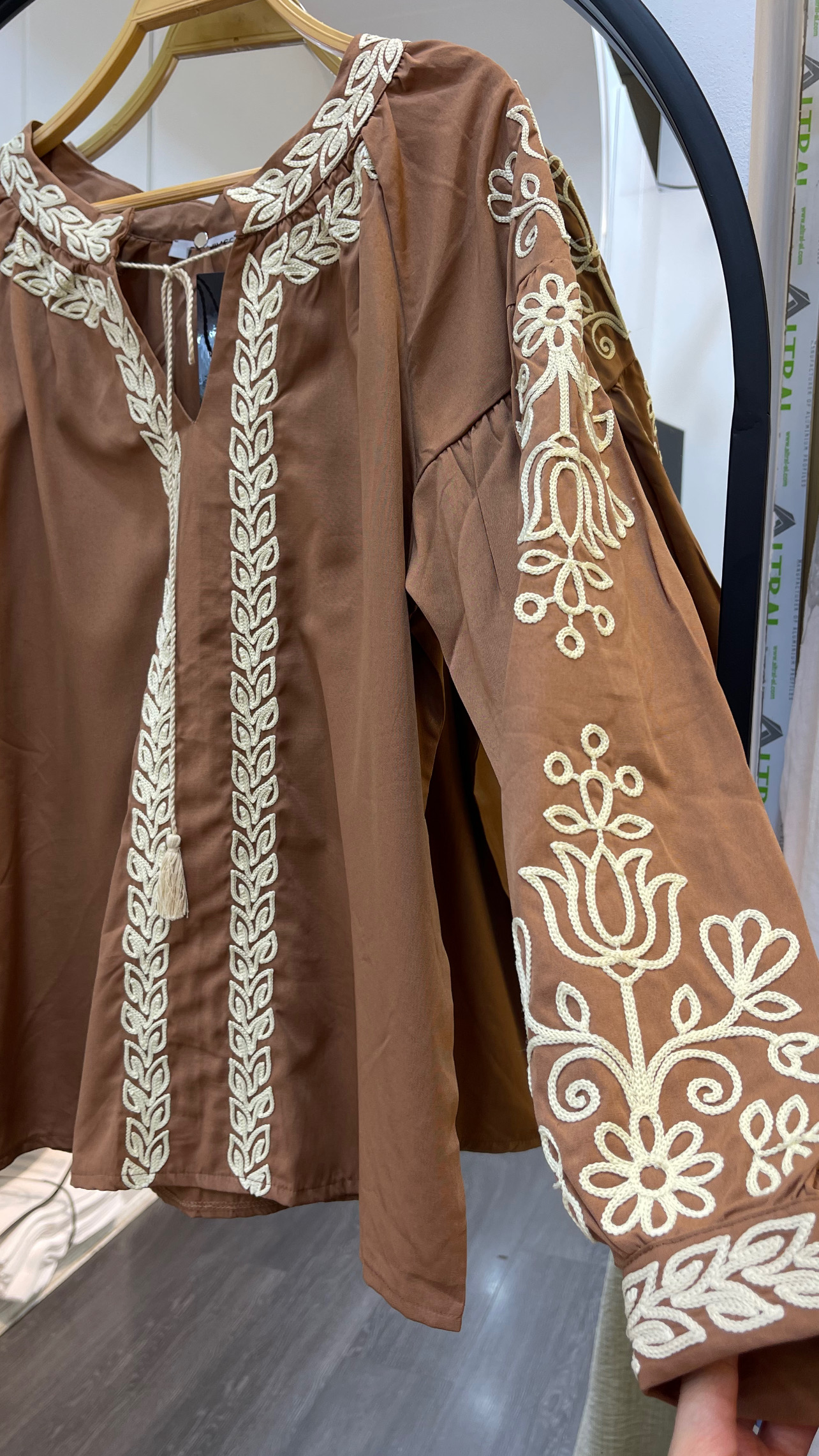 شومیز نوار دوزی ترک