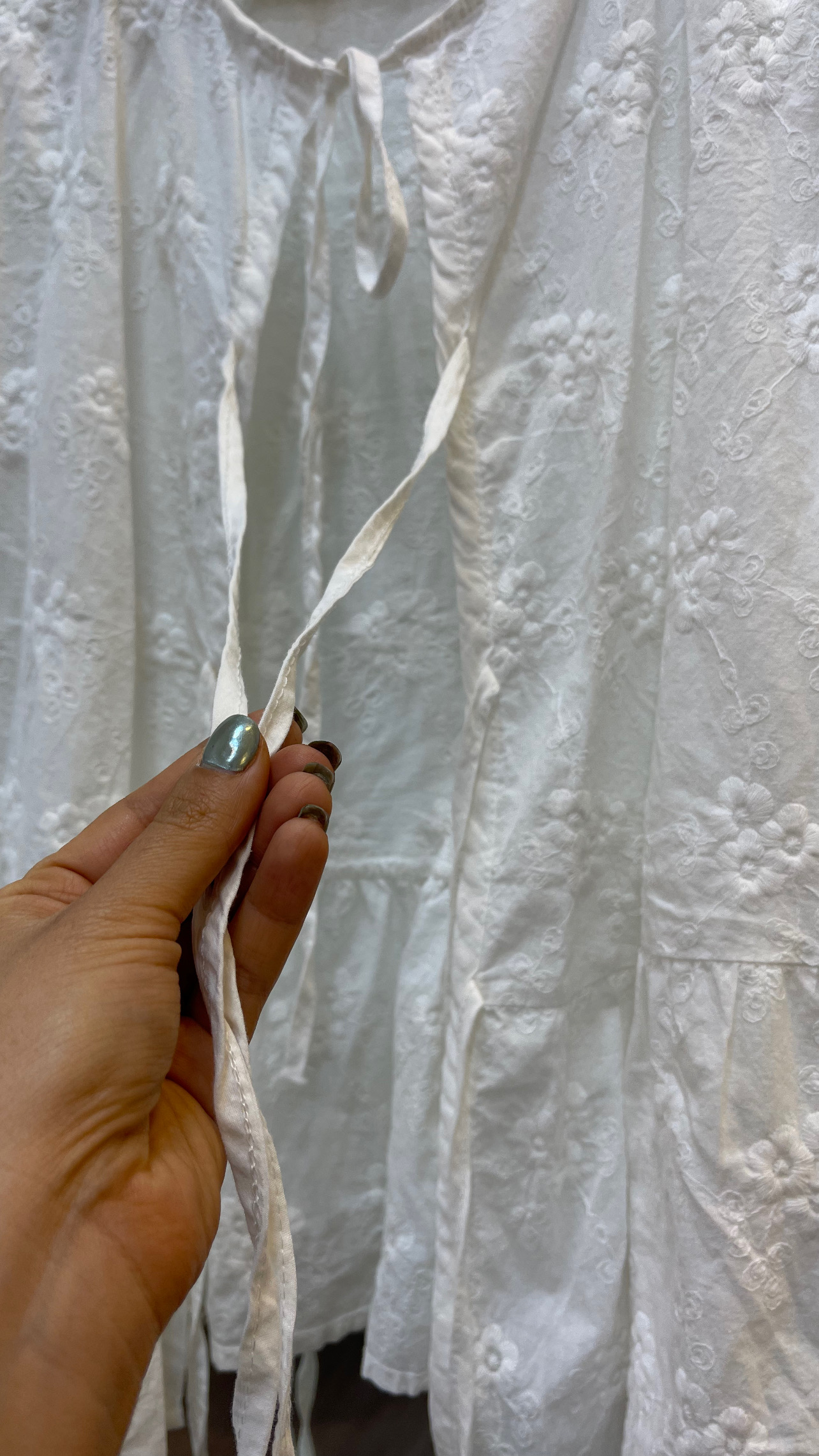 شومیز گلدوزی دخترونه جلو گره ای