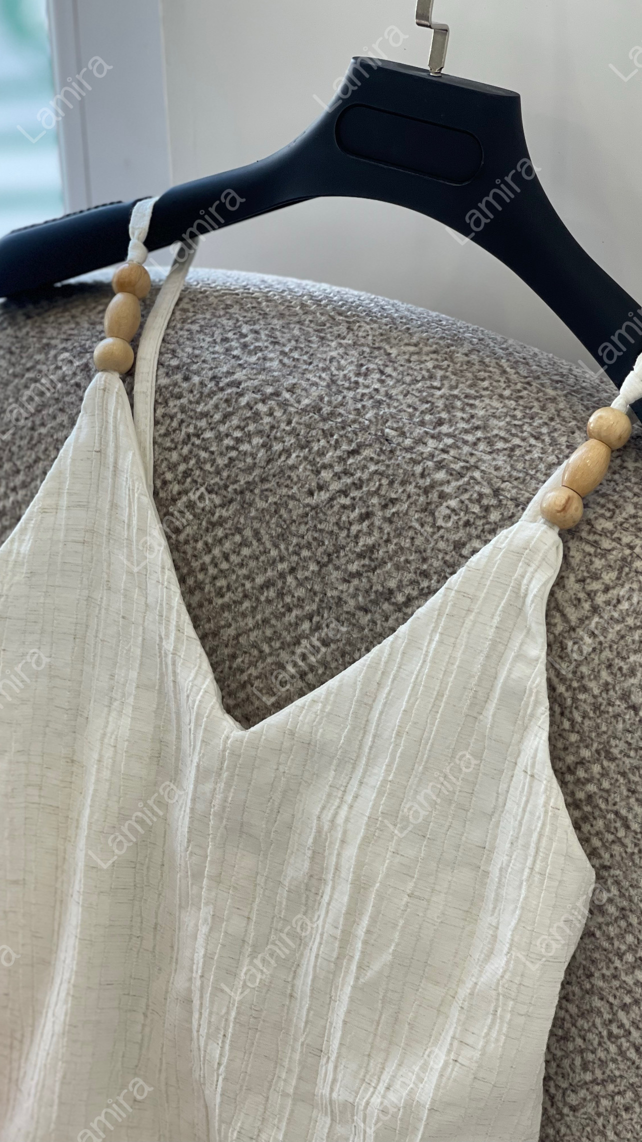 سارافون سفید استر دار ترک