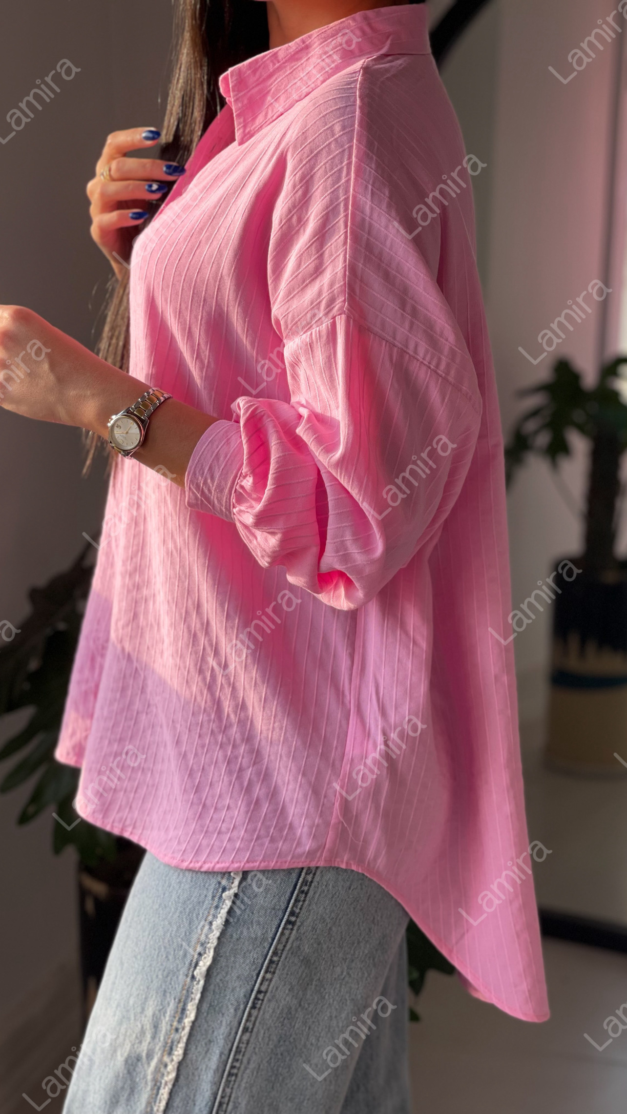 شومیز اسپرت برند اورجینال ترک طرح کلارا